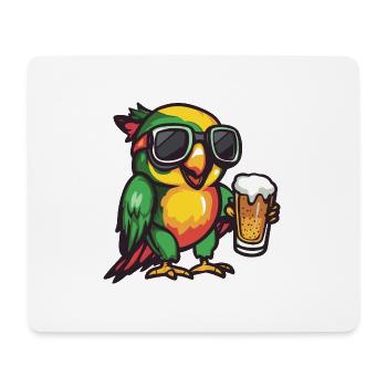 Papagai Ski Beer - Mouse Pad (horizontal) - white - Front