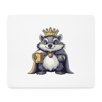 Hedgehog Beer Funny - Mouse Pad (horizontal) - white - Front