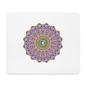 Mandala - Mousepad (Querformat) - Weiß - Vorne