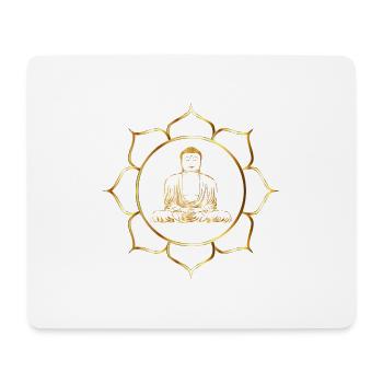 buddha - Mousepad (Querformat) - Weiß - Vorne