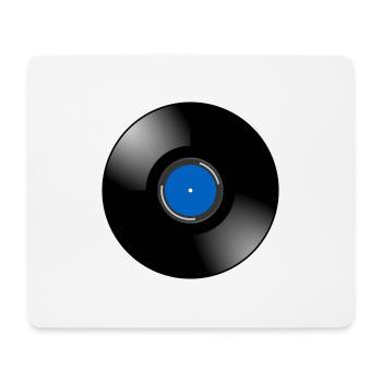 Schallplatte - Mousepad (Querformat) - Weiß - Vorne