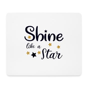 like a star - Mouse Pad (horizontal) - white - Front