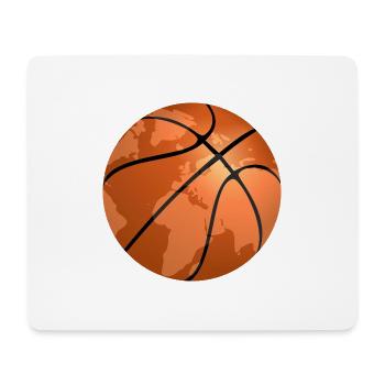 Basketball around the World - Mousepad (Querformat) - Weiß - Vorne