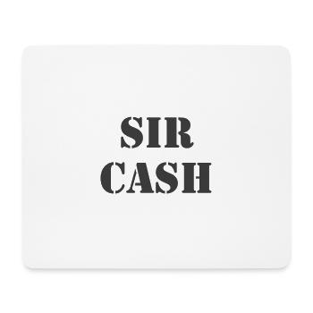 Sir Cash Bargeld Doller Euro Money - Mousepad (Querformat) - Weiß - Vorne