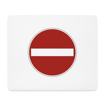 Einfahrt verboten! - Mousepad (Querformat) - Weiß - Vorne