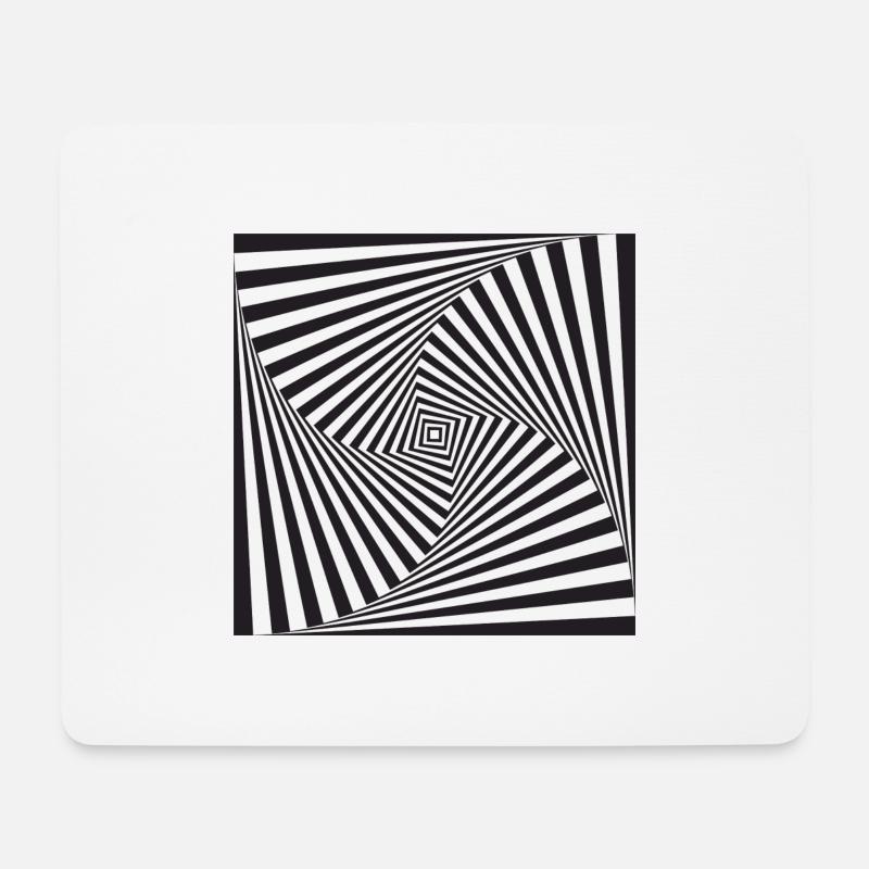 optical illusion - Mouse Pad (horizontal) - white