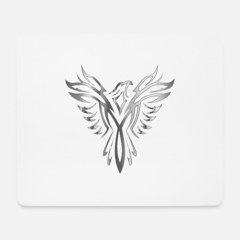 Phoenix silver - Mouse Pad (horizontal) - white