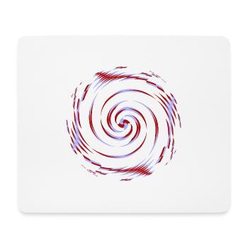 centrifugal pattern, gyro pattern - Mouse Pad (horizontal) - white - Front