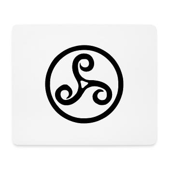 tribal - Tapis de souris (format paysage) - blanc - Devant