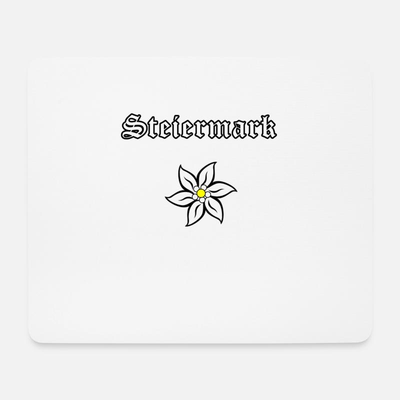 Edelweiß - Steiermark - Mousepad (Querformat) - Weiß