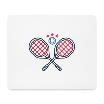 Tennis - Mousepad (Querformat) - Weiß - Vorne