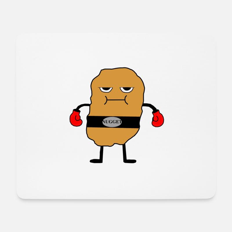 Chicken Nugget - Mousepad (Querformat) - Weiß