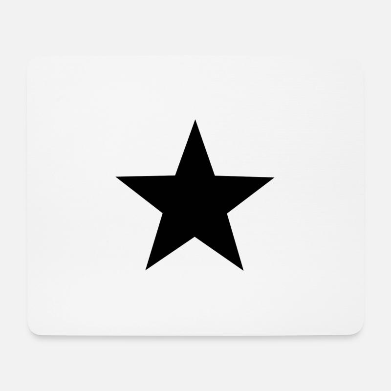 black star, black star - Mouse Pad (horizontal) - white