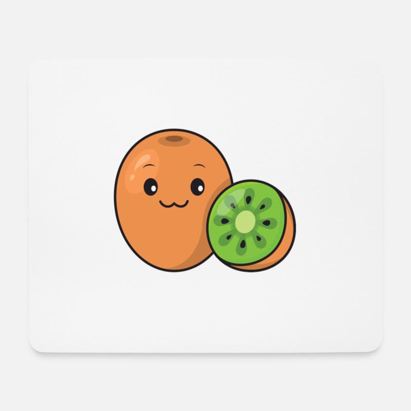Kiwi - Mousepad (Querformat) - Weiß