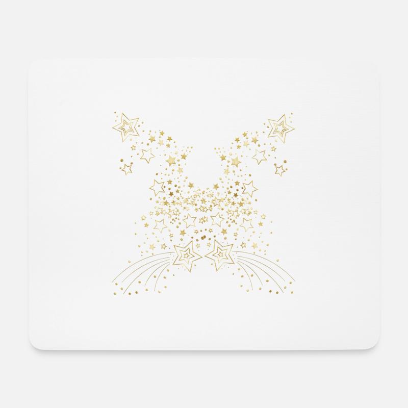 Sternenschauer - Mousepad (Querformat) - Weiß