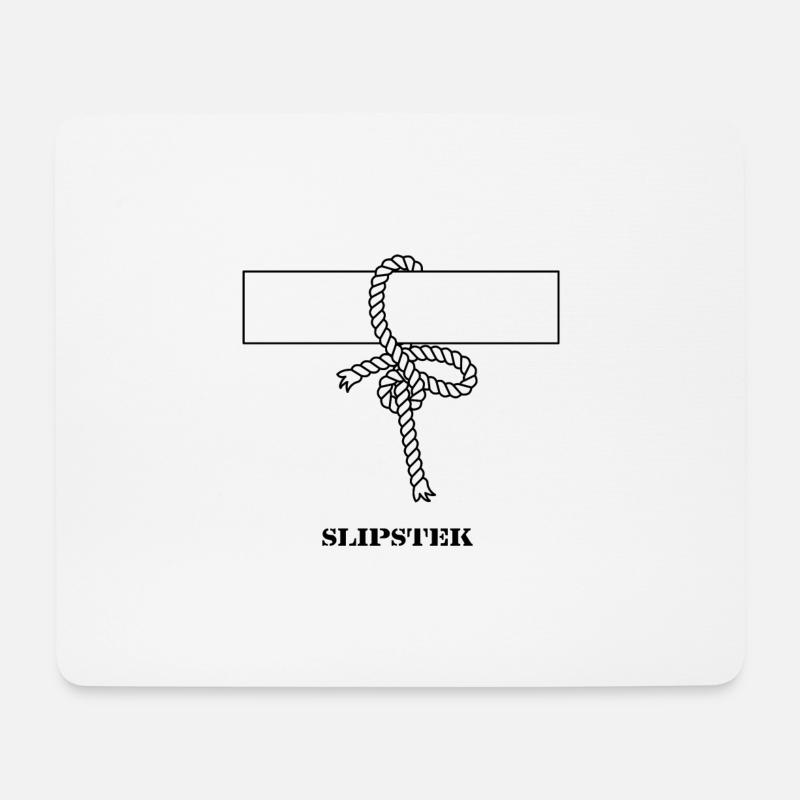 Segelknoten Seemannsknoten Slipstek - Mousepad (Querformat) - Weiß