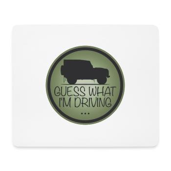 Defender - Ratet mal, was ich fahre - Mousepad (Querformat) - Weiß - Vorne