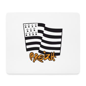 logo Jaune Moutarde - Tapis de souris (format paysage) - blanc - Devant