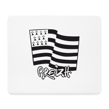 logo Blanc - Tapis de souris (format paysage) - blanc - Devant