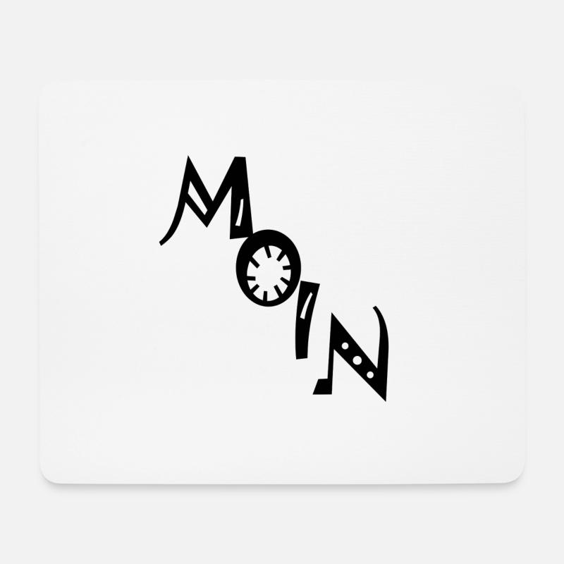 Moin, moinmoin - Mousepad (Querformat) - Weiß