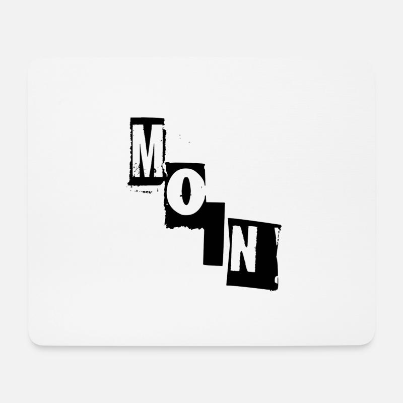 Moin, moin moin - Mousepad (Querformat) - Weiß