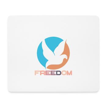Freedom - Mousepad (Querformat) - Weiß - Vorne
