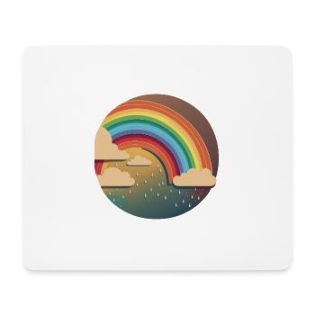 RAINBOW - Mouse Pad (horizontal) - white - Front