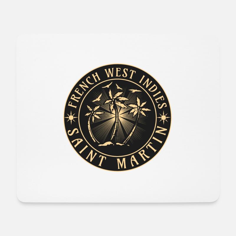Saint Martin Karibische Inseln - Mousepad (Querformat) - Weiß