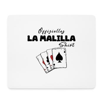 La Malilla Offizielles Shirt - Mousepad (Querformat) - Weiß - Vorne