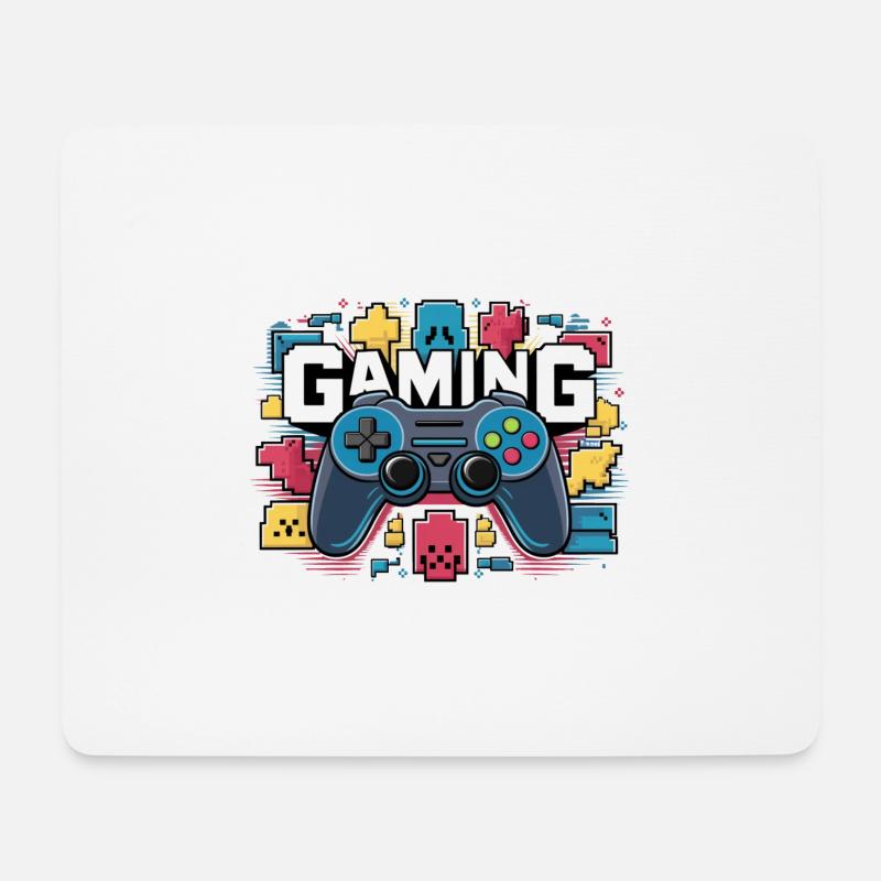 Gaming - Controller - Mousepad (Querformat) - Weiß