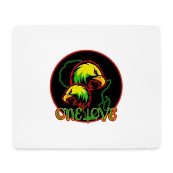Reggae - Tapis de souris (format paysage) - blanc - Devant