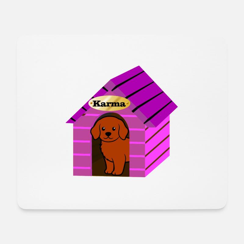 Karma is' ne... - Mousepad (Querformat) - Weiß
