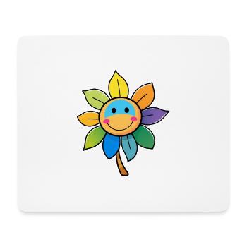 Colorful Color Flower Colorful Rainbow Sunflower - Mouse Pad (horizontal) - white - Front