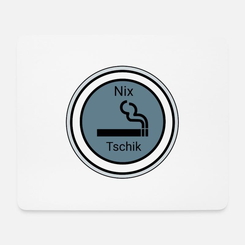 Abstraktes Rauchmotiv auf dunklem Hintergrund - Mousepad (Querformat) - Weiß