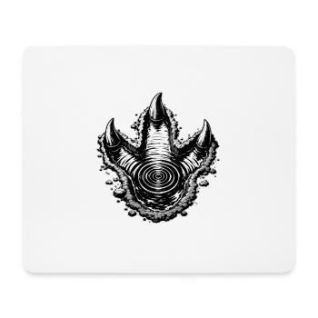 Spiral Three Claws Black - Mouse Pad (horizontal) - white - Front
