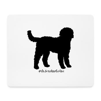 labradoodlelove - Mousepad (Querformat) - Weiß - Vorne