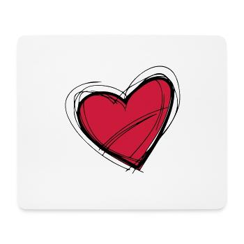 Love Liebe - Mousepad (Querformat) - Weiß - Vorne