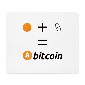 Bitcoin Shilling Orange Pilled Investisseur HODL - Tapis de souris (format paysage) - blanc - Devant