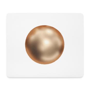 Golden Ball - Mouse Pad (horizontal) - white - Front