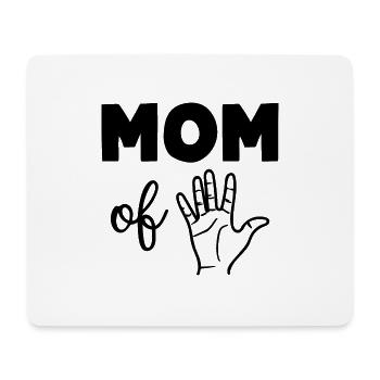 Mom of Five - Mousepad (Querformat) - Weiß - Vorne