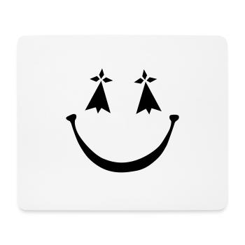 smiley breton1 Hermelin - Mousepad (Querformat) - Weiß - Vorne