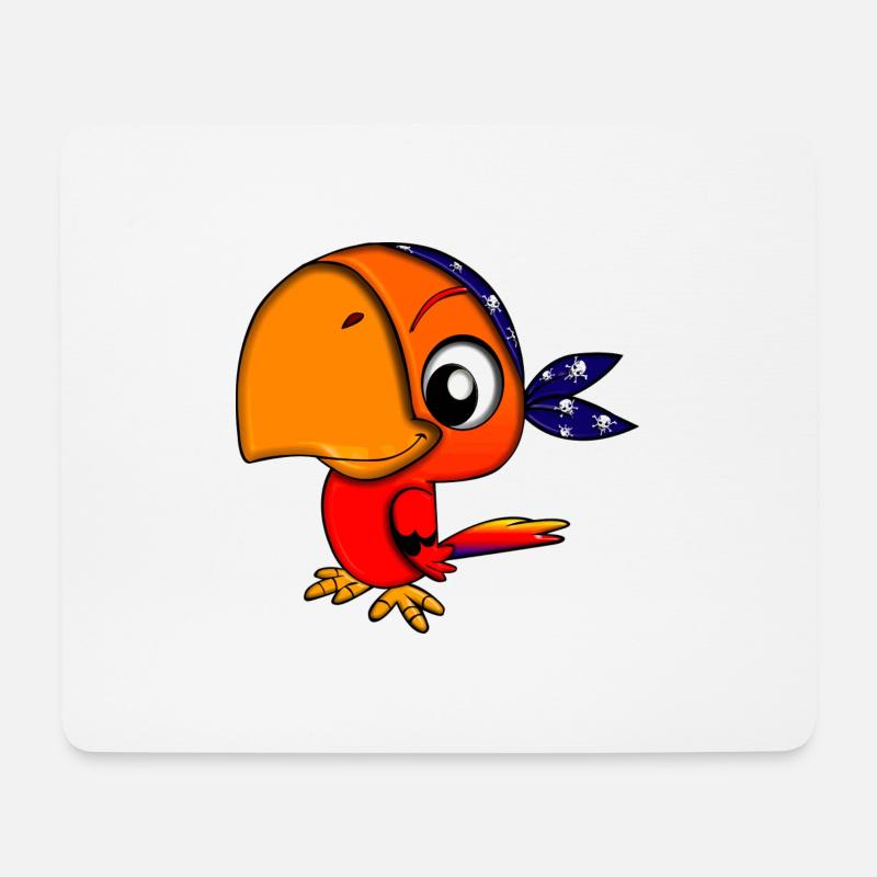 Parrot Pirate Corsair - Mouse Pad (horizontal) - white