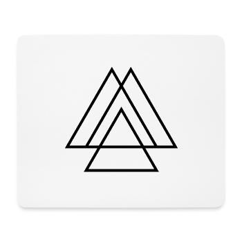 triangles - Mouse Pad (horizontal) - white - Front
