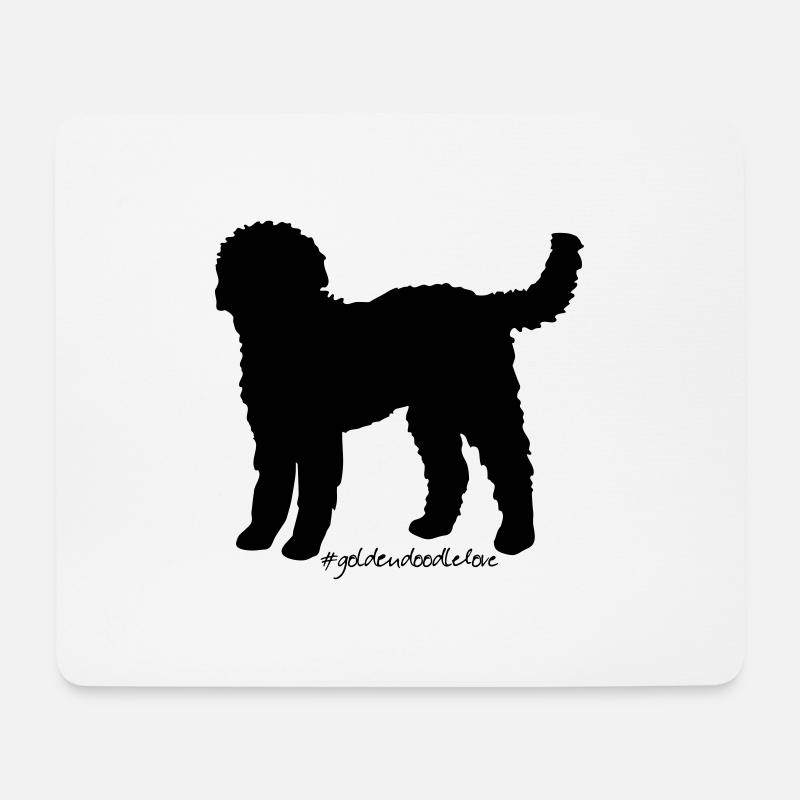 goldendoodlelove - Mousepad (Querformat) - Weiß