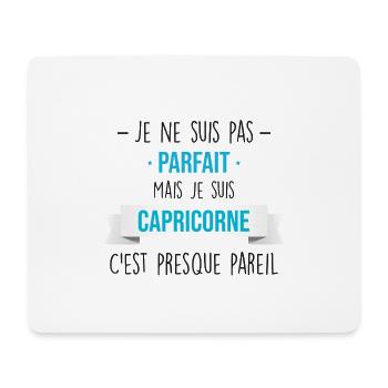 Signe astrologique capricorne humour cadeaux fêtes - Tapis de souris (format paysage) - blanc - Devant