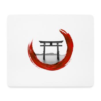 Japan Torii Design - Mousepad (Querformat) - Weiß - Vorne
