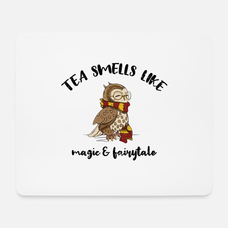 Tea smells like magic & fairytale - Mouse Pad (horizontal) - white