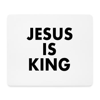 Jesus is king - Mouse Pad (horizontal) - white - Front