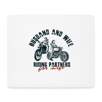 Lustiges Motorrad Geschenk Biker Spruch - Mousepad (Querformat) - Weiß - Vorne