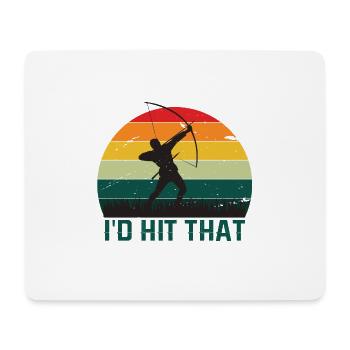 Lustiger Bogensport Spruch Bogenschießen - Mousepad (Querformat) - Weiß - Vorne
